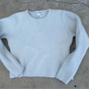 Stephanie parks rabbit hair/lambs wool cropped sweater